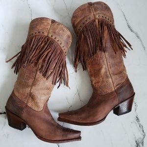 Tony lama fringe boots Clearance